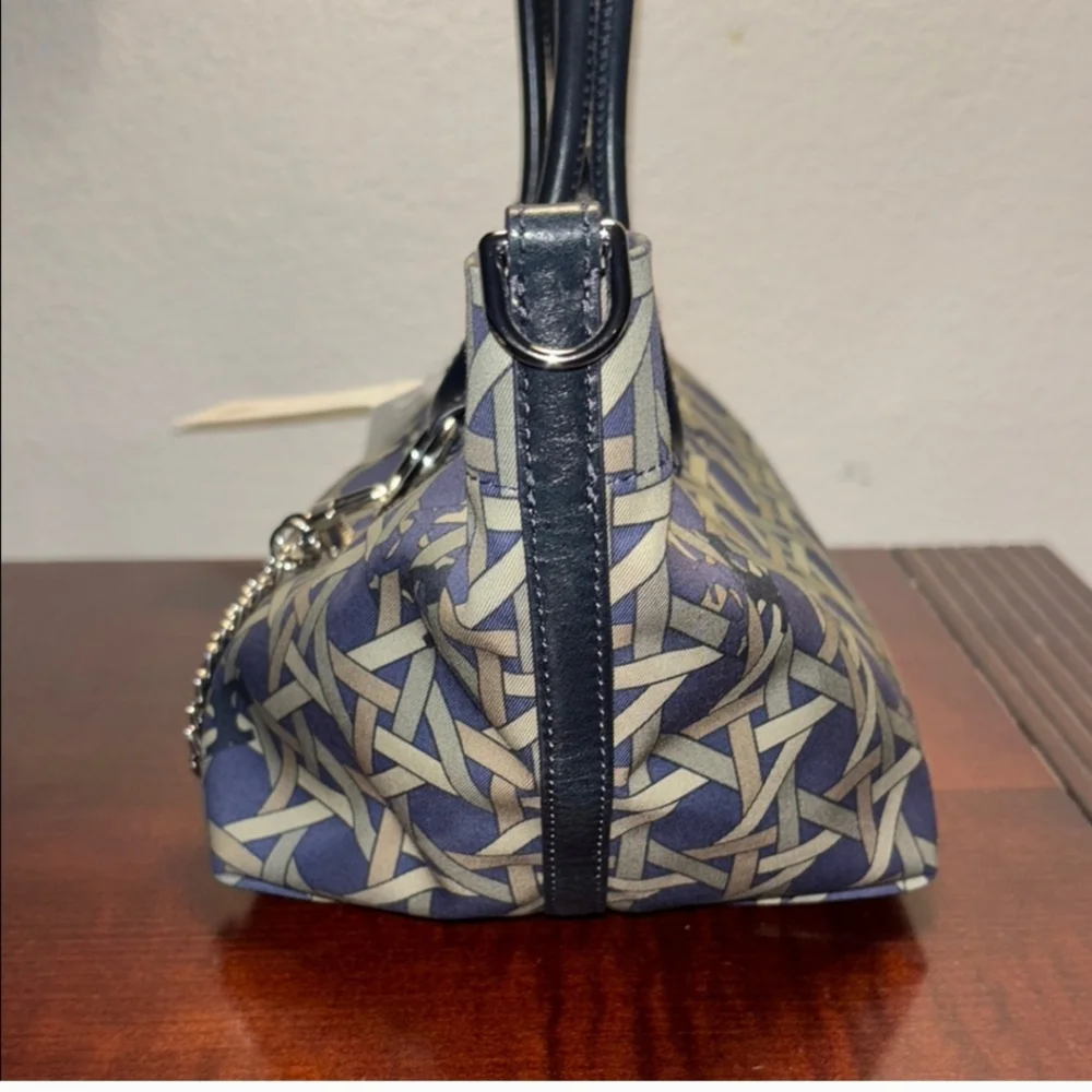 Tory Burch Blue and Cream Tote Bag, NWT